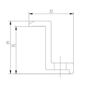 End Clamp M8*25mm Inner Bolt + T-Fixture for Solar 35mm 2