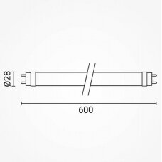 LED Tube T8 9W, 1260Lm, Rotatable, Neutral Light