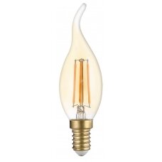 LED Bulb E14 C35 4W, Tip, Dimmable, Golden, Warm Light