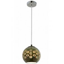 LED Pendant, 3D Glass, D200mm, Baloon, Chrome Squares