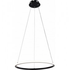 LED Pendant Lamp, 30W, Black, Dimmable, Remote Control, CCT