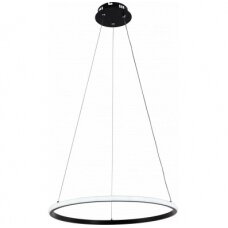 LED Pendant Lamp, 30W, Black, Dimmable, Remote Control, CCT