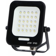 LED Floodlight, Black, 20W, Green