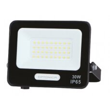 LED Floodlight, Black, 90Lm/W, 30W, White Light