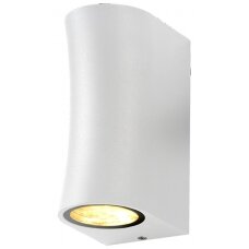 LED Wall Lamp, White, Curved Cylinder, 2 Sockets, Max 35W