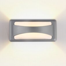 LED Wall Light, Grey, 12W, Warm Light