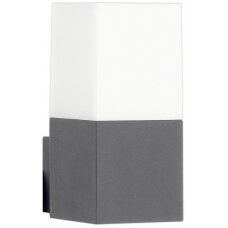 LED Wall Light, Dark Grey, 1 Socket, Max 16W