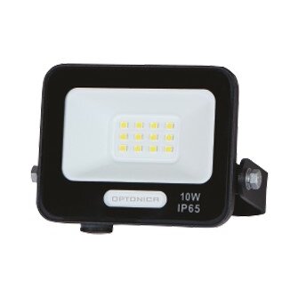 LED Floodlight, Black, 90Lm/W, 10W, White Light