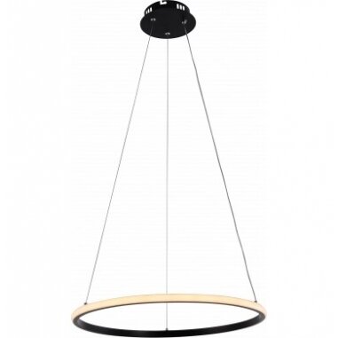 LED Pendant Lamp, 30W, Black, Dimmable, Remote Control, CCT 2