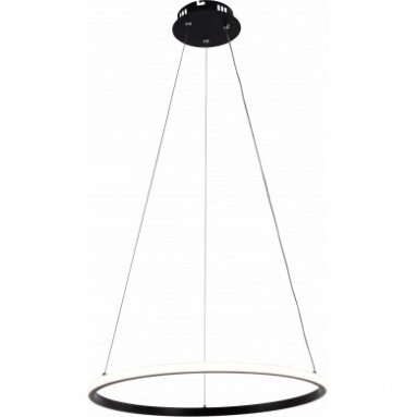 LED Pendant Lamp, 30W, Black, Dimmable, Remote Control, CCT 1