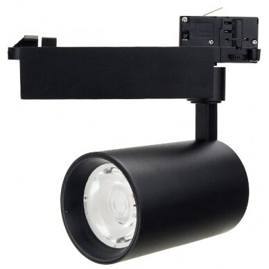 LED 4 Wire Track Light, Black Body, 25W, 2750Lm, Neutral Light