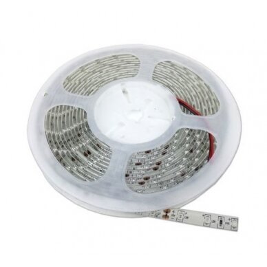 LED juosta, 8.5W/m, 500Lm/m, 12V, šilta balta šviesa