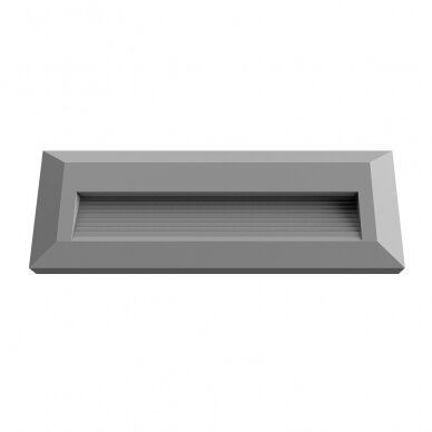 LED Step Light, Rectangular, Grey, 3W, Warm Light