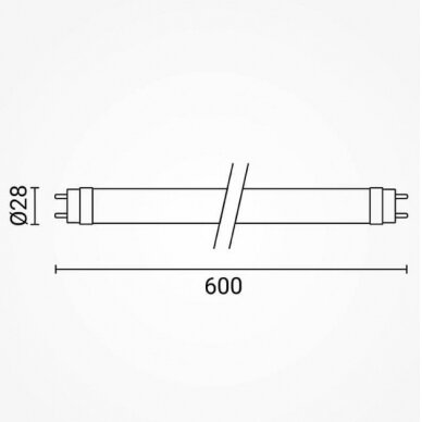 LED Tube T8 9W, 1260Lm, Rotatable, White Light 1