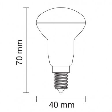 LED Bulb E14 R39 4W, White Light 1