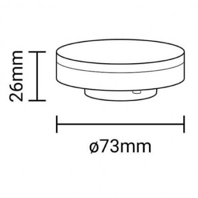 LED Bulb GX53 7W, Neutral Light 1