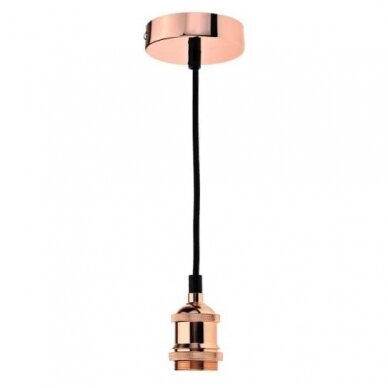 LED Vintage Pendant Light Holder, Satin Chrome 1