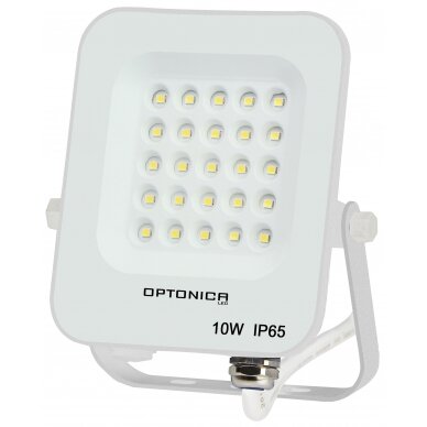 LED Floodlight, White, 10W, Warm Light