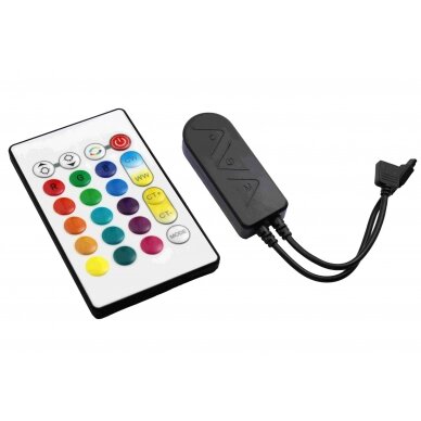 LED RGB CCT Controller, 12-24V, 5 Channels, with Remote Console, 24 Buttons, Tuya