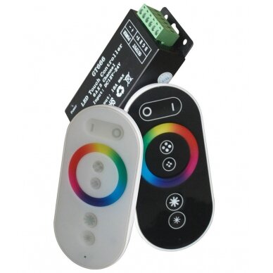 LED RGB Strip Mini Touch Controller, 12-24V, 288W, with Remote Console, Black