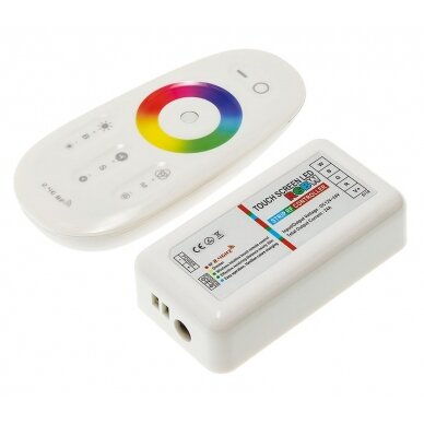 LED RGBW Strip Mini Touch Controller, 12-24V, 6A, with Remote Console, White