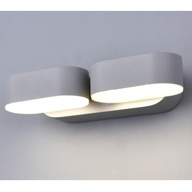 LED Wall Light, Grey, Rotatable, 12W, Neutral Light