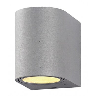 LED Wall Lamp, Silver, Cylinder, 1 Socket, Max 35W