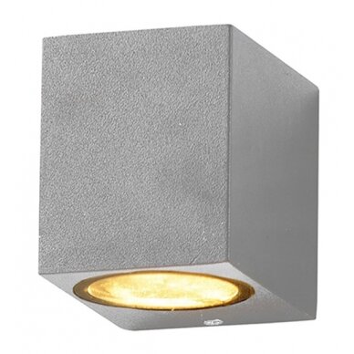 LED Wall Lamp, Silver, Square, 1 Socket, Max 35W