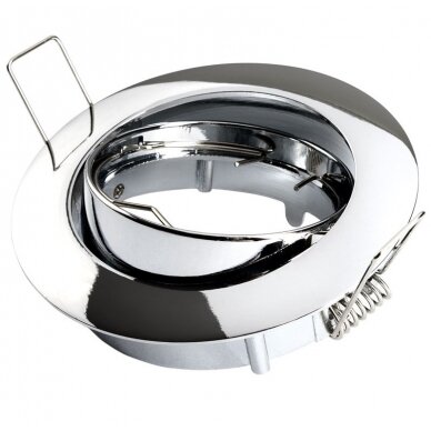 LED Downlight, Round, Rotatable, Chrome