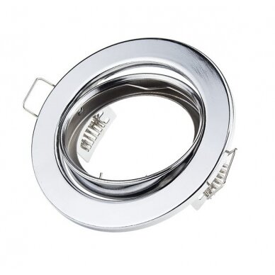 LED Downlight, Round, Rotatable, Chrome 1