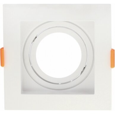 LED Spotlight Fixture, Square, White, Square