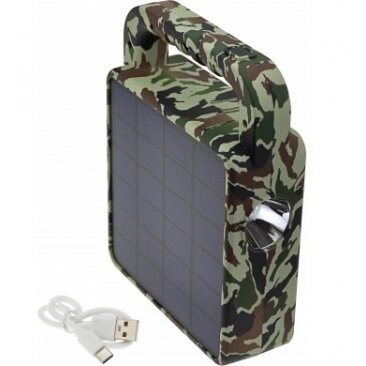 Solar Portable Bluetooth Speaker + Lamp, Camouflage, 3.5W ,CCT 3000K-6000K 1