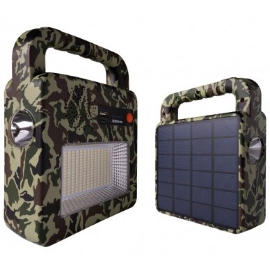 Solar Portable Bluetooth Speaker + Lamp, Camouflage, 3.5W ,CCT 3000K-6000K