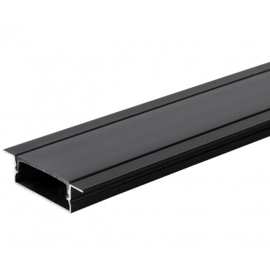 Profile For LED Strip, Black, Black Cover, 41x10mm