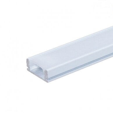 Profile For LED Strip, White, White Cover, 17.4x7x12.4mm 1