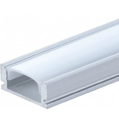 Profile For LED Strip, Gray, White Cover, 17.4x7.15mm 1