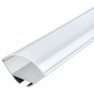 Profile For LED Strip, Gray, White Cover, 23.5x23.5mm