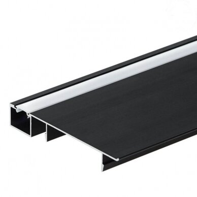 Profile For LED Strip, Black, for Floor