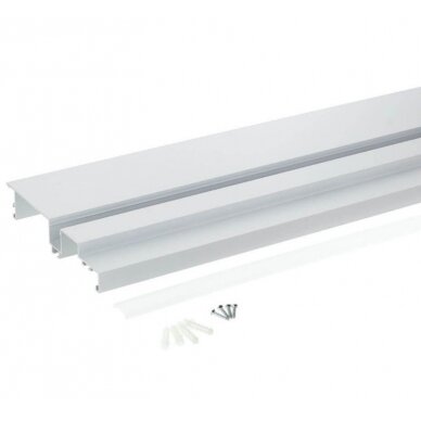 Profile For LED Strip, White, White Cover, for Ceiling 1