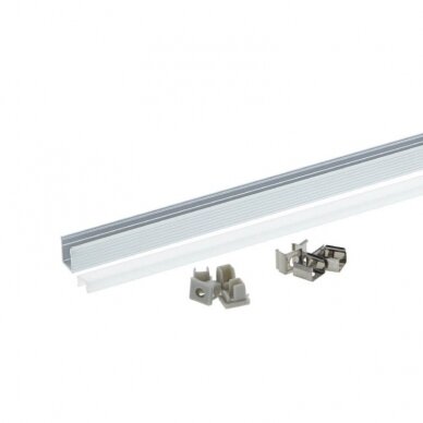 Profile For LED Strip, Silver, White Cover, 7.8x9mm 5