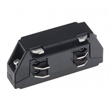 Mini Straight Connector For LED Track System, Black