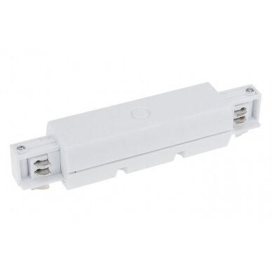 Straight Connector For LED Track System, White