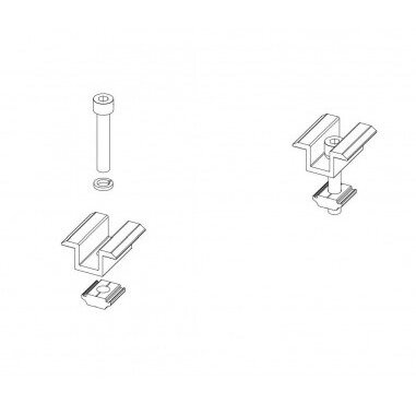 Bolt + Fixture M8*35mm for Solar Panel 30mm High 3